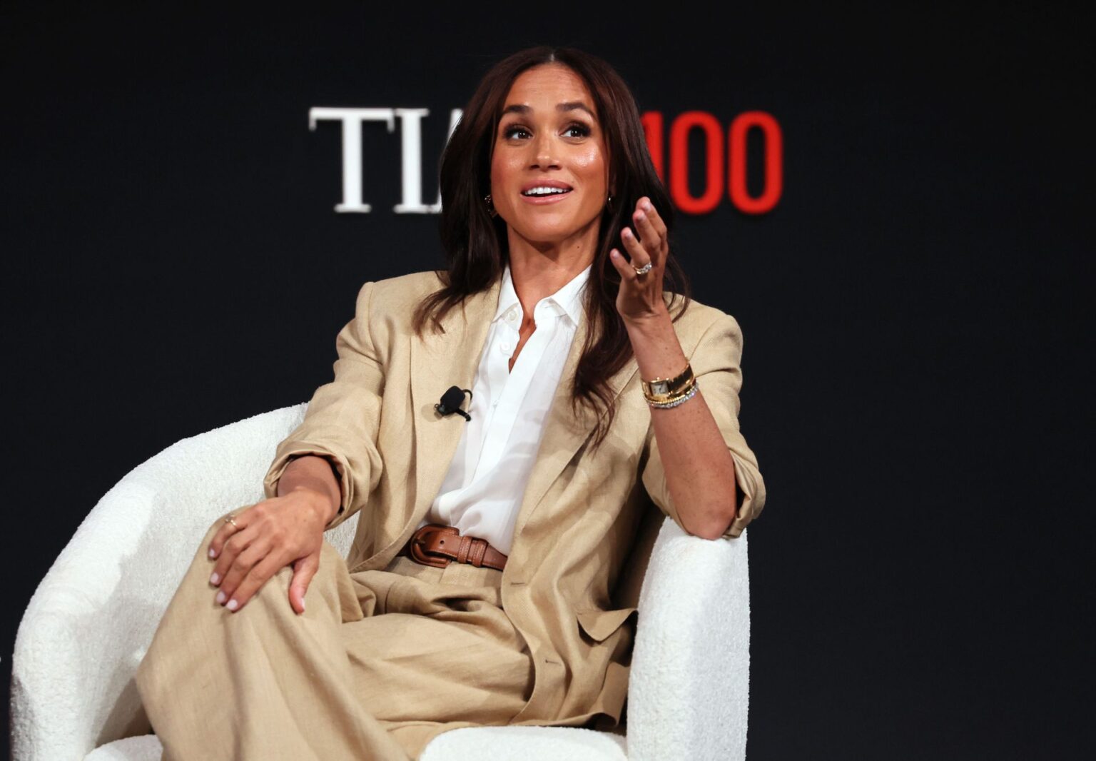 Meghan Markle gets candid about family life with Archie and Lilibet 2025 TIME100 Summit - Source: Getty