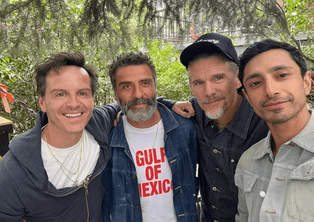 Andrew Scott, Oscar Isaac, Ethan Hawke and Riz Ahmed via IG