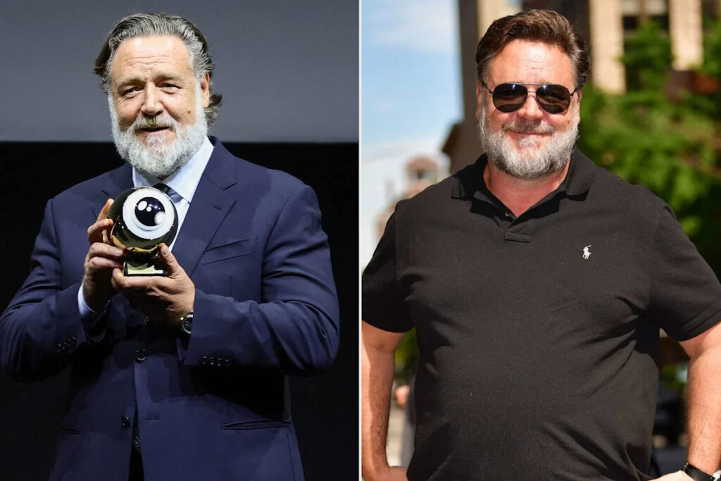 Russell Crowe Shows Off Dramatic Weight Loss as He Accepts Award at Zurich Film Festival Russell Crowe Shows Off Dramatic Weight Loss as He Accepts Award at Zurich Film Festival