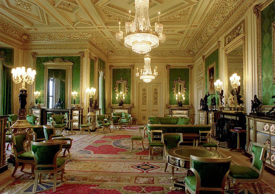 windsor green drawing room