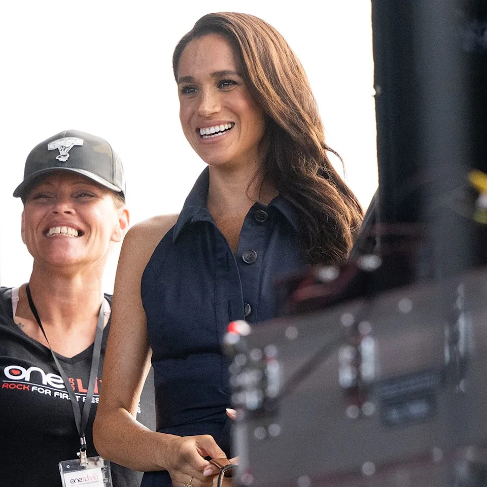  CARPINTERIA, CALIFORNIA - SEPTEMBER 20: Meghan Markle, Duchess of Sussex, attends the One805LIVE! 2025 concert benefiting first responders on September 20, 2025 in Carpinteria, California. (Photo by Scott Dudelson/Getty Images for ABA). 
