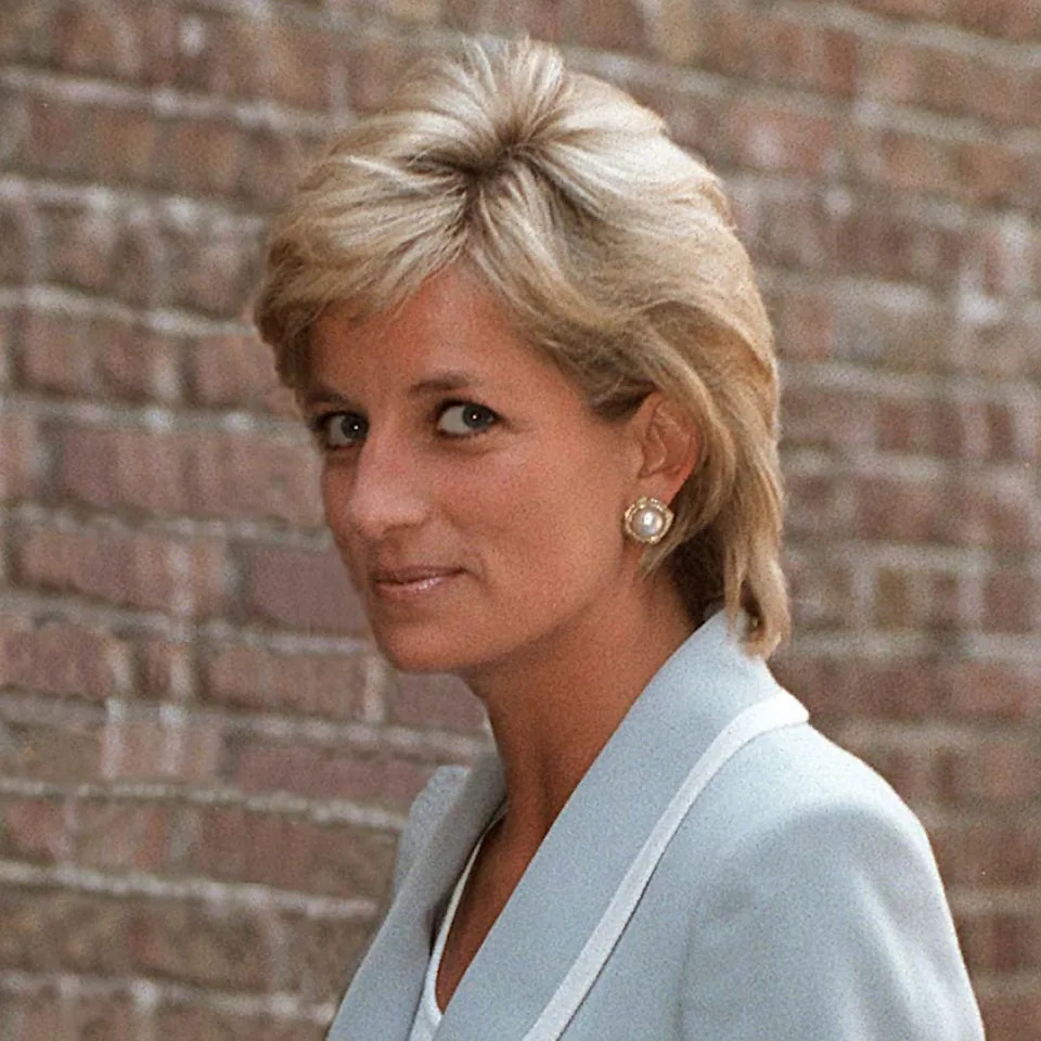  Princess Diana and Duchess Sophie with blonde bobs. 