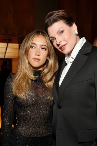 Getty Images Valentina Pinault and Linda Evangelista at the Kering Foundation's Fourth Annual Caring for Women Dinner.