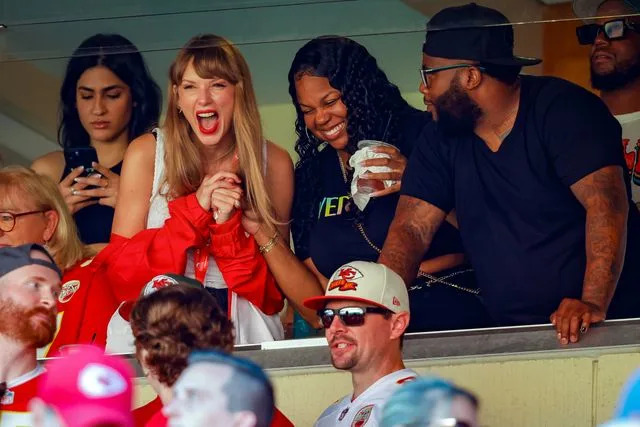 Getty Images Taylor Swift at the Kansas City Chiefs Game on September 24, 2023