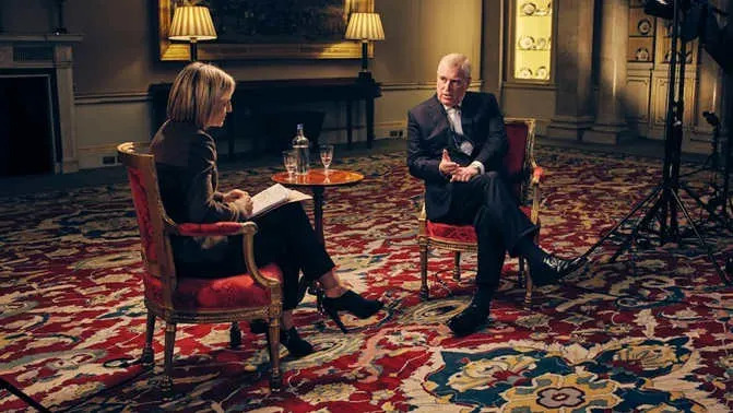 Prince Andrew's Newsnight interview showed him as aloof and out-of-touch, The Sun's former Royal editor Duncan Larcombe told Yahoo's The Royal Special (Picture: BBC News)