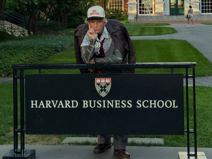 Machine Gun Kelly Gives Lecture to Harvard Business School Class