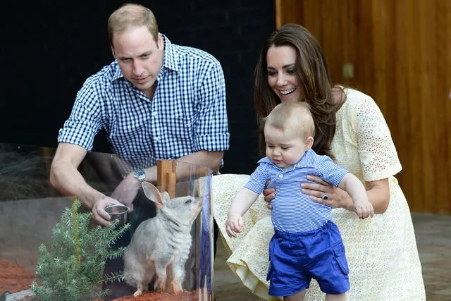 Pool/Samir Hussein/WireImage Prince William and Kate Middleton bring Prince George to Taronga Zoo in Sydney, Australia, in April 2014