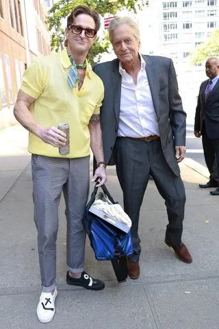 BACKGRID Michael and Cameron Douglas