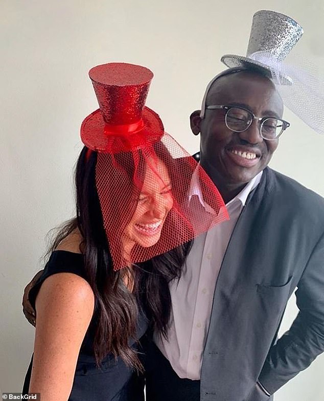 Megha,44, pictured with former British Vogue editor Edward Enninful in 2020