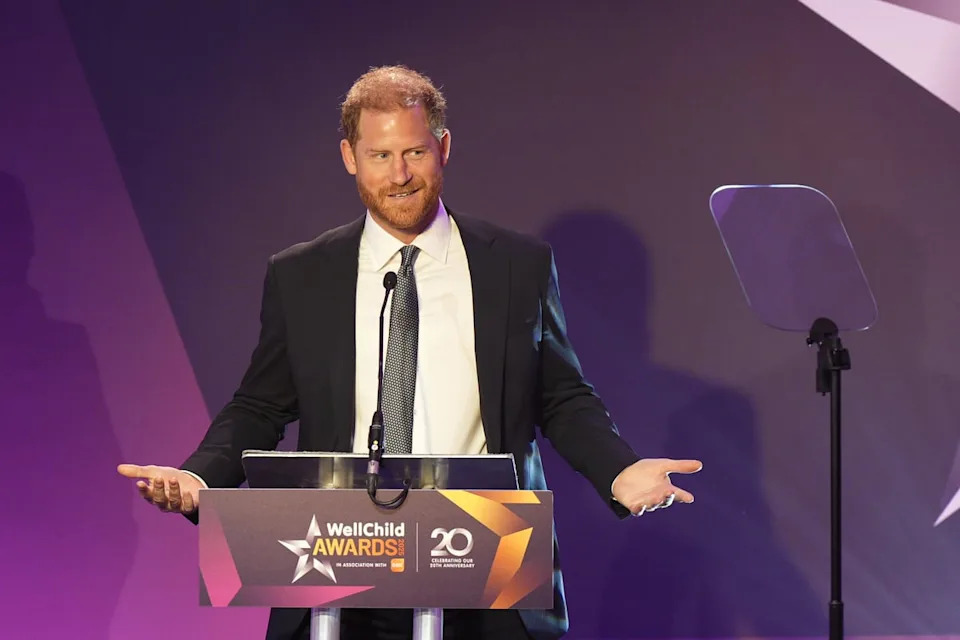 Prince Harry, Duke of Sussex speaks at the annual WellChild Awards 2025 (Getty Images)