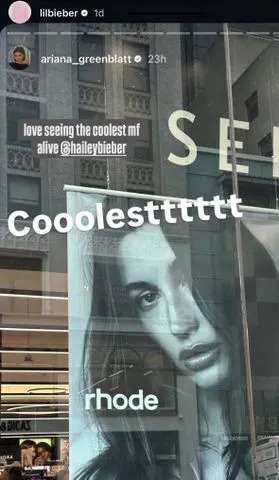 Justin Bieber/Instagram Justin Bieber's Sept. 2025 Instagram Stories post