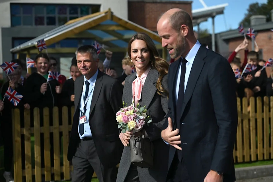 Prince William and Kate Middleton in Southport honoring the victims of the Taylor Swift-themed dance class knife attack. Getty Images