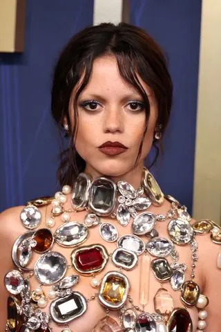 Getty Images Jenna Ortega attends the 77th Primetime Emmy Awards at Peacock Theater on Sept. 14, 2025 in Los Angeles, Calif.