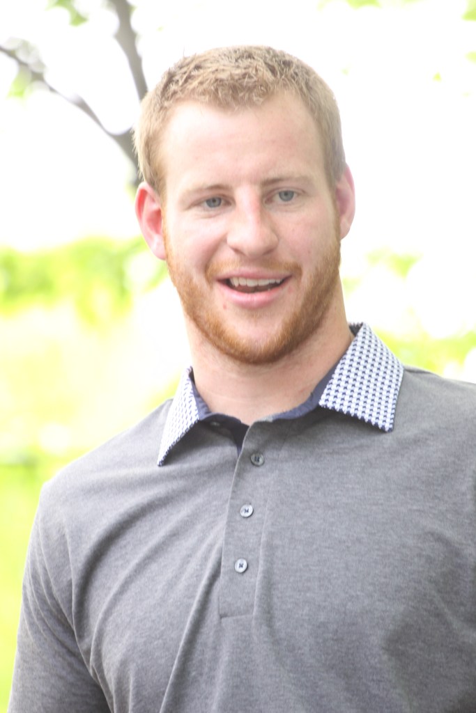 Carson Wentz smiling 