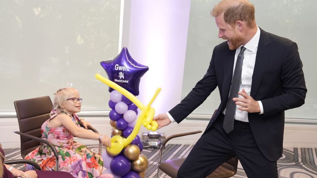 Prince Harry tells WellChild Awards that becoming a father made him more emotional