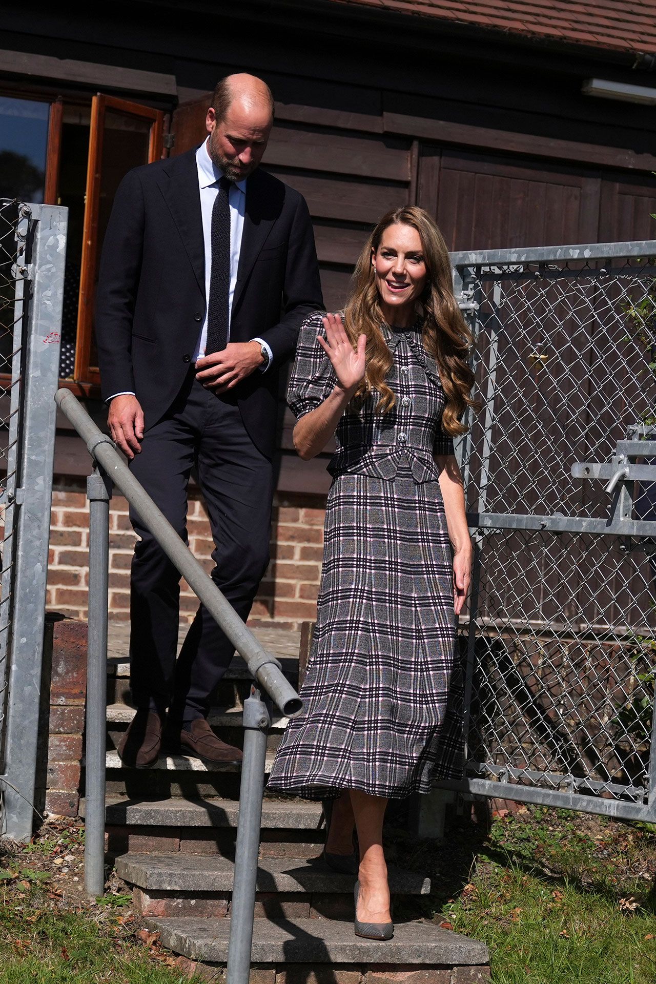 Princess Kate's elegant checked midi dress is perfect for autumn 2025