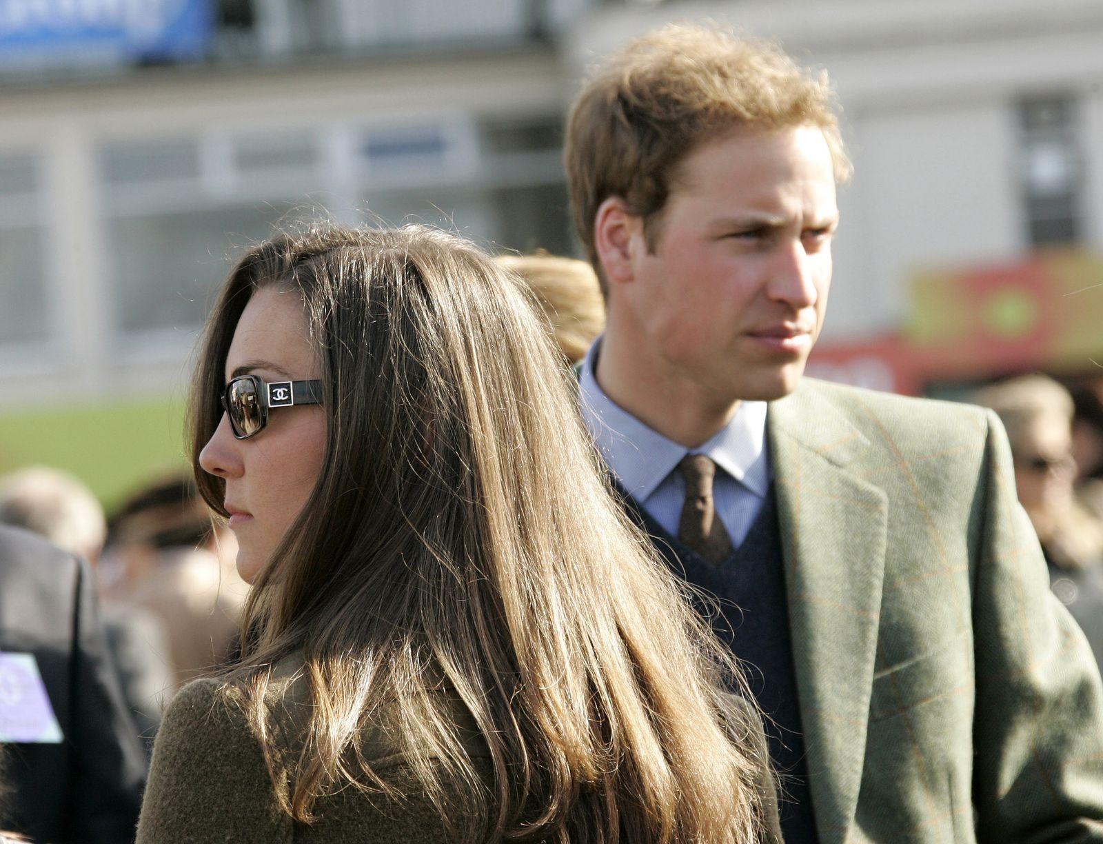 Prince William et Kate Middleton en 2007 au Cheltenham Festival.