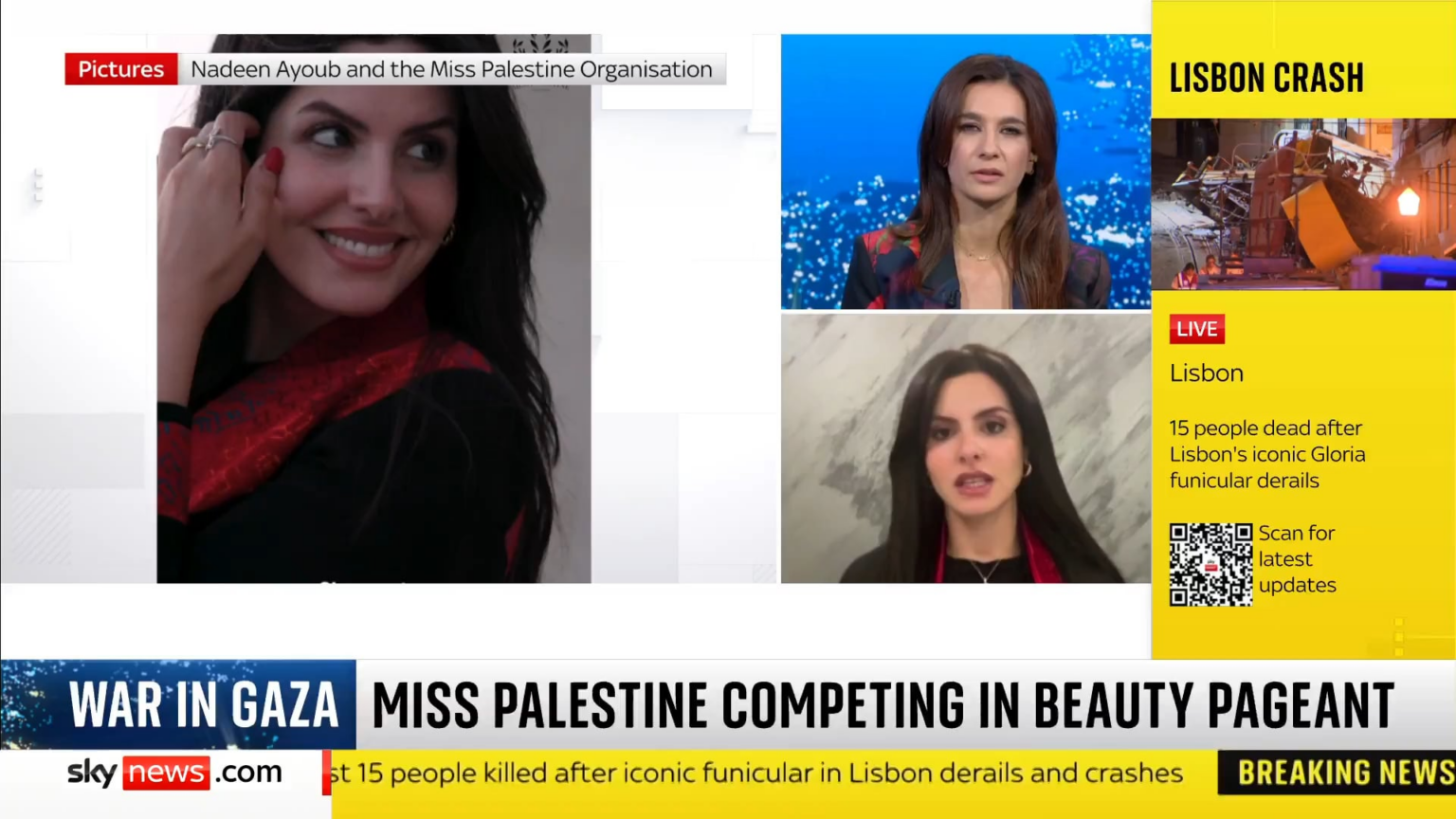Nadeen Ayoub, the first ever Miss Palestine: "We don't just want our identity to be about our suffering and our pain."