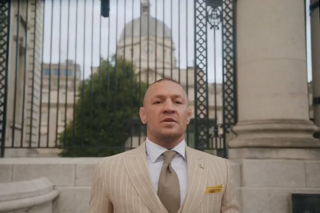 Conor McGregor, best know for being a serial rapist and beating up old men, has officially announced that he’s running for president of Ireland