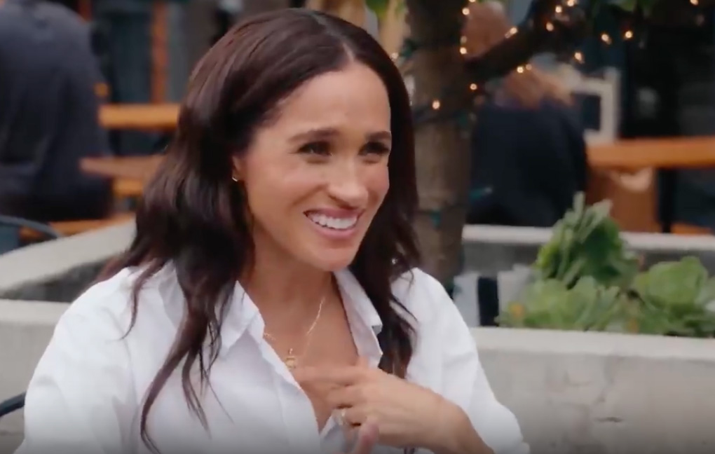 A screen shot of "The Circuit" with Meghan Markle as guest
