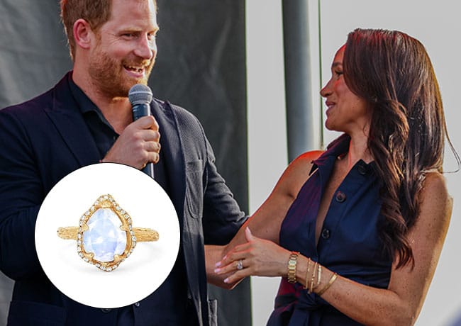 Meghan Markle and Prince Harry with ring
