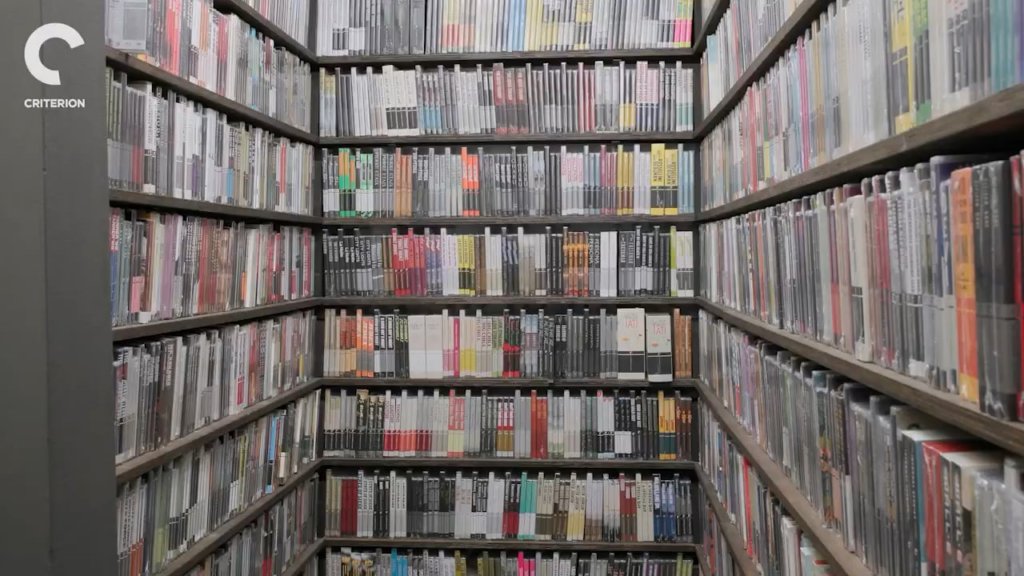 David Byrne visits The Criterion Closet.