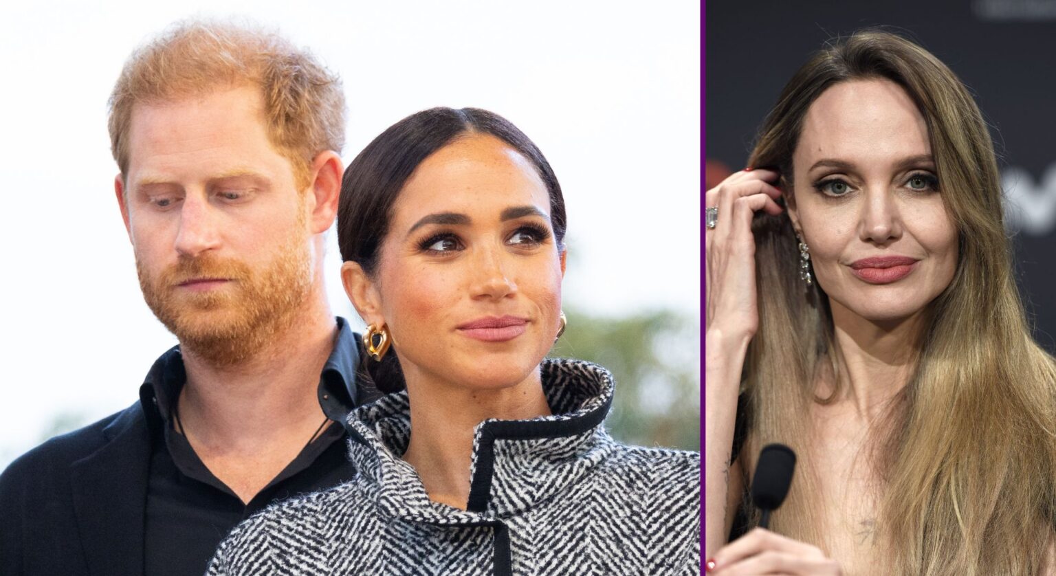 Angelina Jolie's bond with the royals doesn't really involve Prince Harry or Meghan Markle