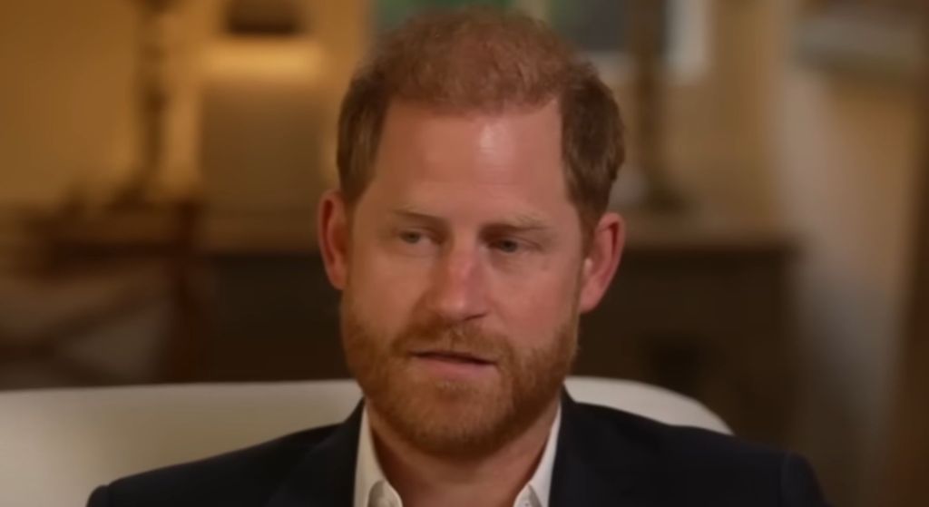 Prince Harry talking to the BBC in interview