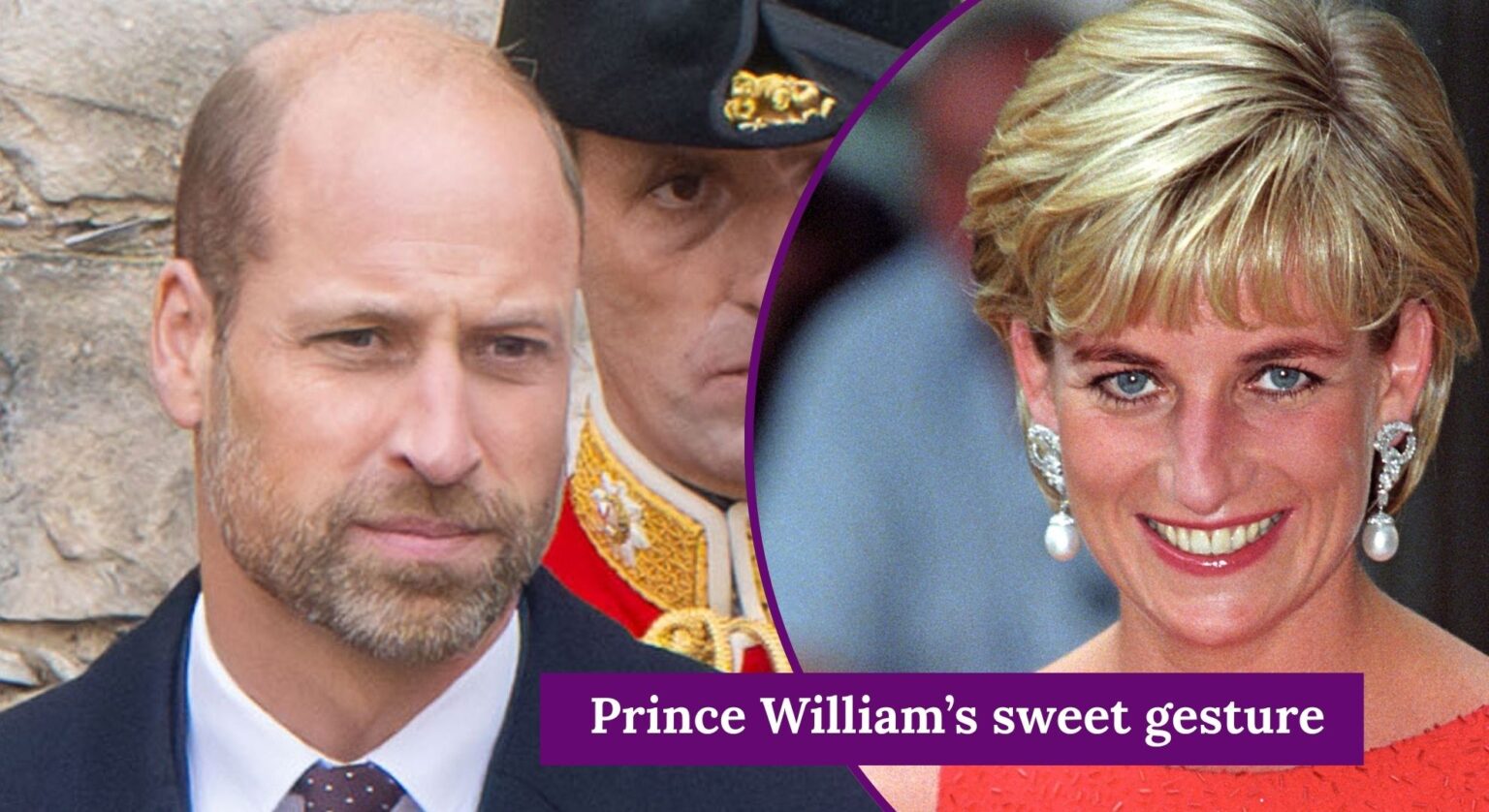 Prince William's 'classic Diana Spencer' with elderly woman at charity event