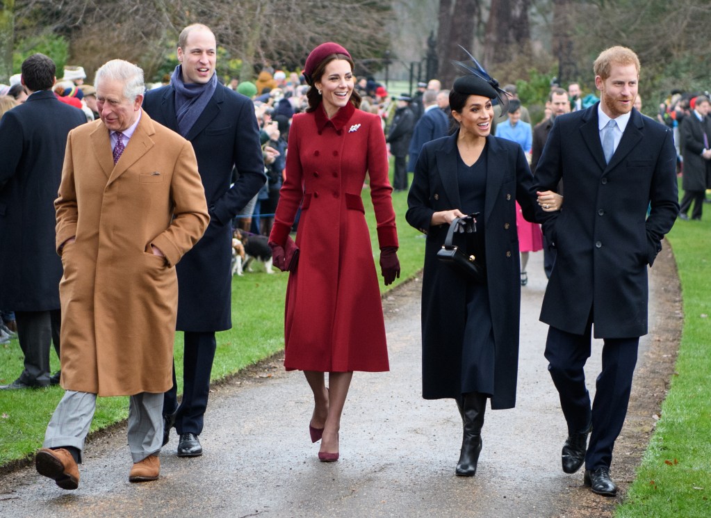 Royals arrive for Christmas Day service at Sandringham Church in 2018