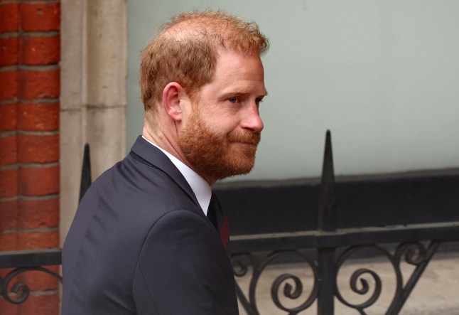 A photo of Prince Harry, Duke of Sussex wearing a dark suit and white shirt.