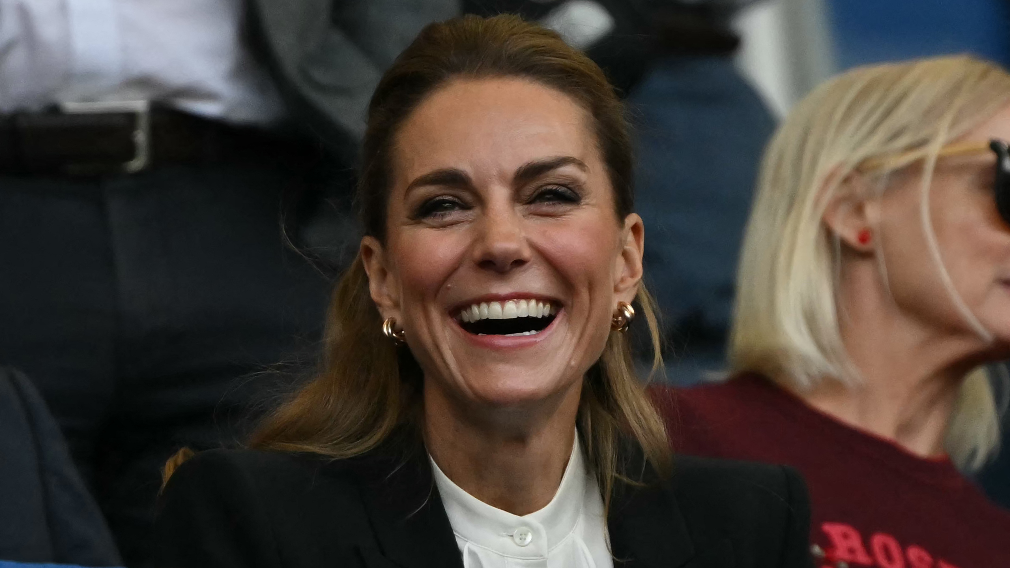 Catherine, Princess of Wales attends the Women's Rugby World Cup pool A match between England and Australia at Brighton &amp; Hove Albion Stadium, Brighton, southeast England, on September 6, 2025
