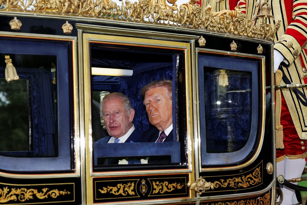 UK Hosts President Trump And First Lady Melania Trump For State Visit King Charles