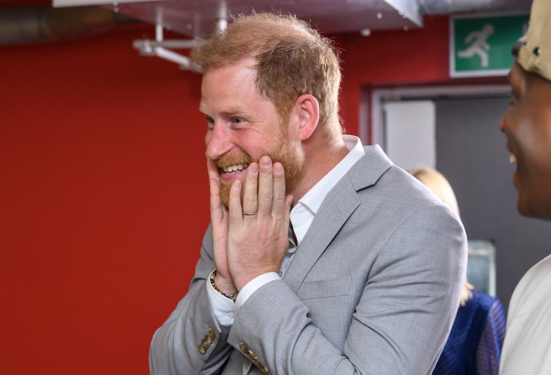 The Duke of Sussex, in Nottingham on Tuesday, is on a four-day solo trip to the UK