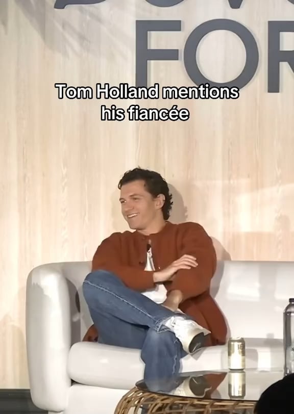 Tom Holland calling Zendaya his fiance.