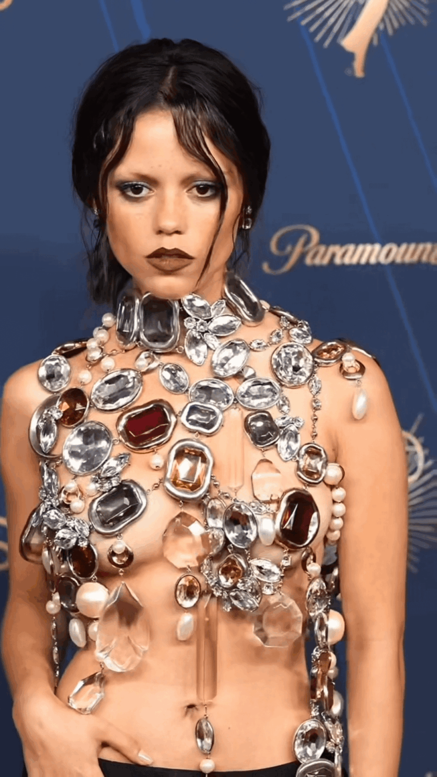 Jenna Ortega at the 77th Emmy Awards in LA, September 2025