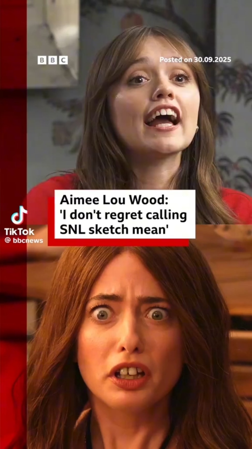 Aimee Lou Wood talks about calling out SNL for the sketch making fun of her teeth: “I dont regret saying it…I remember thinking, I have the choice here to go and be embarrassed about it or just say “i didnt like that, it was mean”… Im still happy for me that I said something” Aimee Lou Wood talks about calling out SNL for the sketch making fun of her teeth: "I dont regret saying it...I remember thinking, I have the choice here to go and be embarrassed about it or just say "i didnt like that, it was mean"... Im still happy for me that I said something"