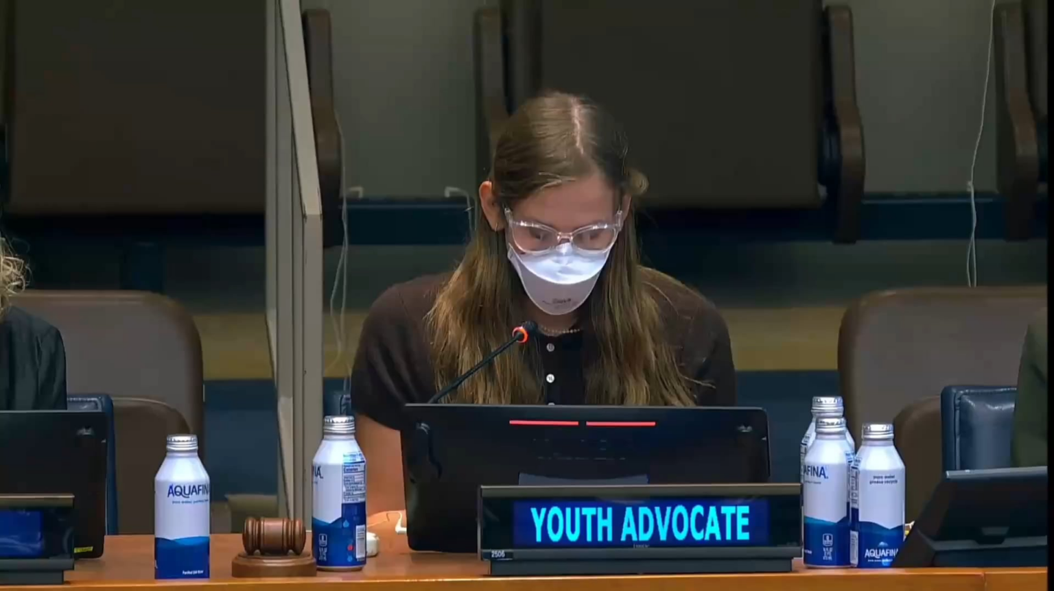 “We are told by leaders that we are the future. But when it comes to the ongoing pandemic, our present is being stolen right in front of our eyes.” Incredible speech by Violet Affleck who warned about the ongoing dangers of COVID & Long Covid, & advocated for masks and clean air at the UN today! “We are told by leaders that we are the future. But when it comes to the ongoing pandemic, our present is being stolen right in front of our eyes.” Incredible speech by Violet Affleck who warned about the ongoing dangers of COVID & Long Covid, & advocated for masks and clean air at the UN today!