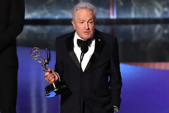 VALERIE MACON/AFP via Getty Lorne Michaels accepts the Outstanding Variety Special (Live) award for