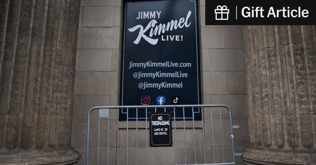 How Outrage at Kimmel Grew to a Shout From a Whisper: Right-wing users on social media on Tuesday were frustrated but not yet apoplectic about Jimmy Kimmel’s monologue. Things changed.