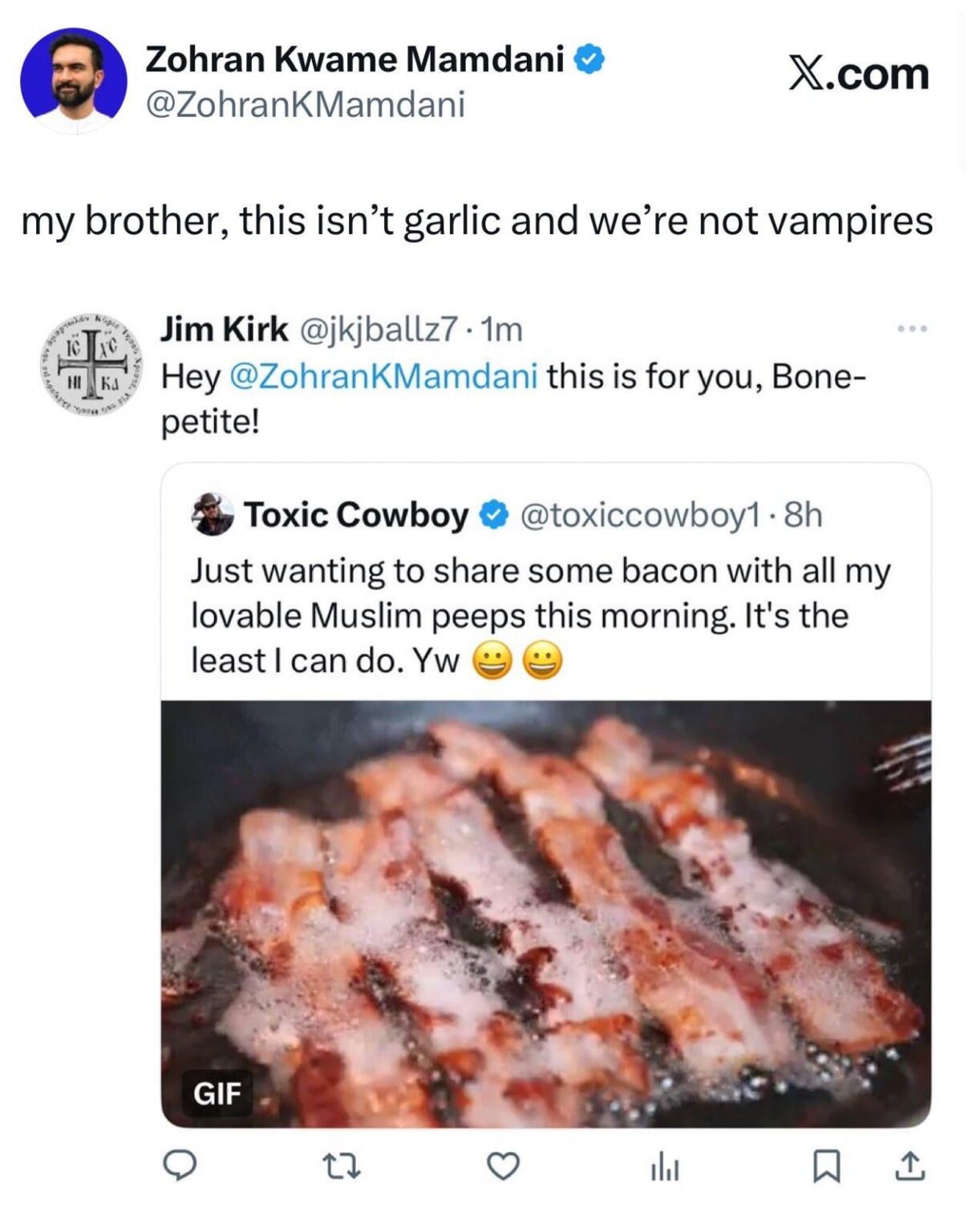 Zohran Mamdani responds to Islamophobic trolling in the best way