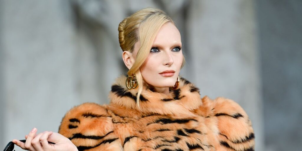 Alex Consani Wears a Fur Coat to the Gucci ‘The Tiger’ Premiere Alex Consani Wears a Fur Coat to the Gucci 'The Tiger' Premiere