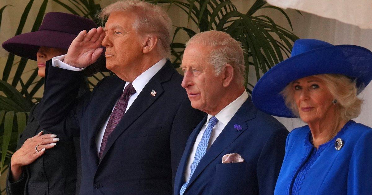 Photo of a source claimed Donald and Melania will be sleeping in separate bedrooms in Windsor Castle during their stay.