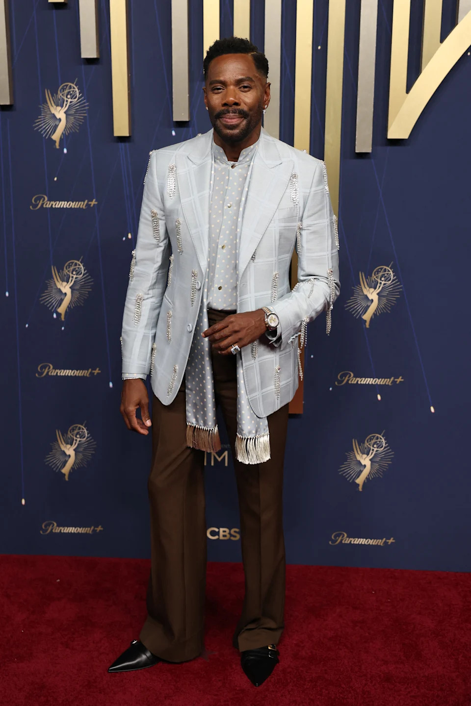 Colman Domingo arrives for the 77th Primetime Emmy Awards. (Patrick T. Fallon/AFP via Getty Images)
