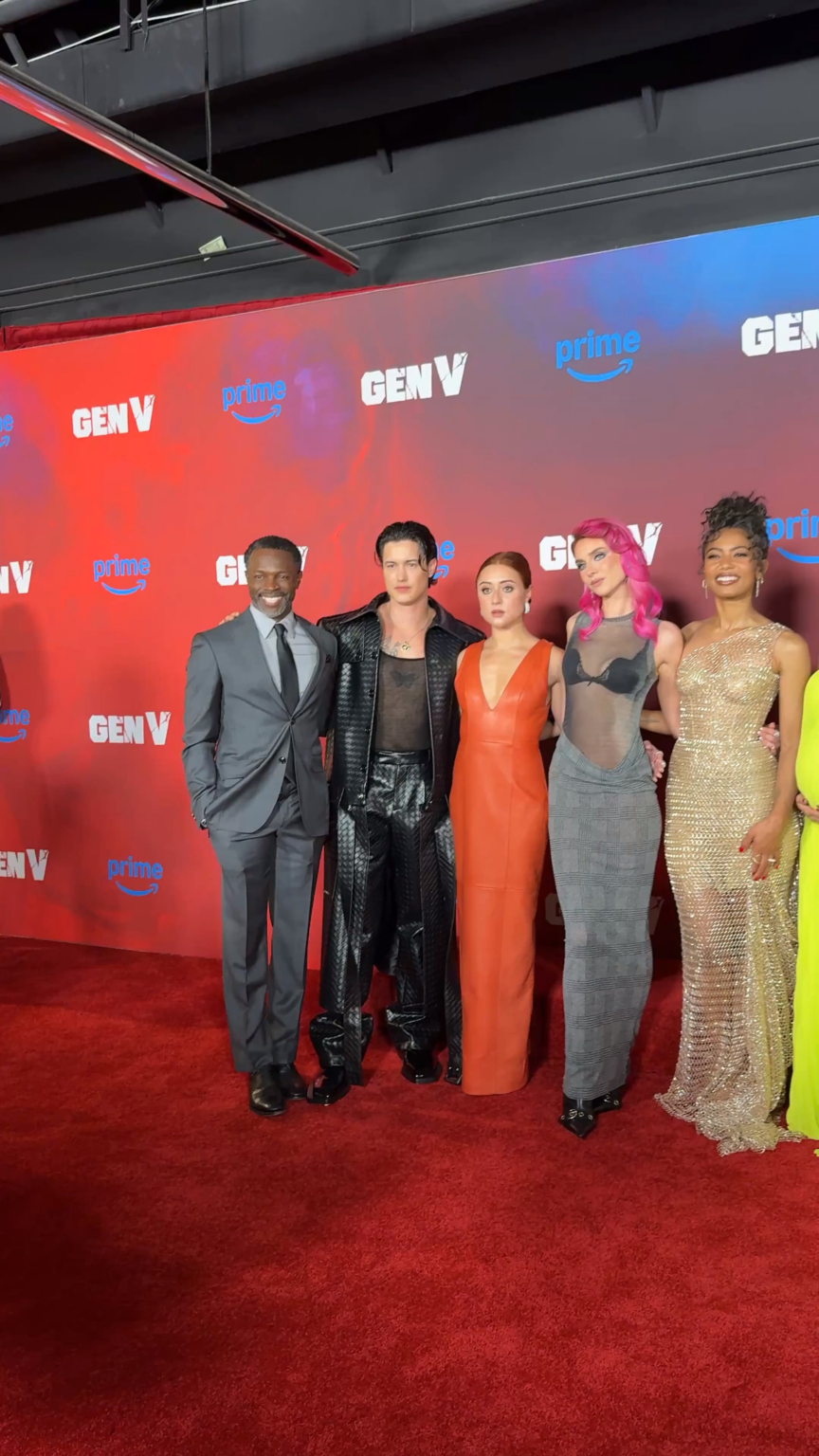 ‘GEN V’ cast on the red carpet for season 2. It premieres on Prime Video September 17th