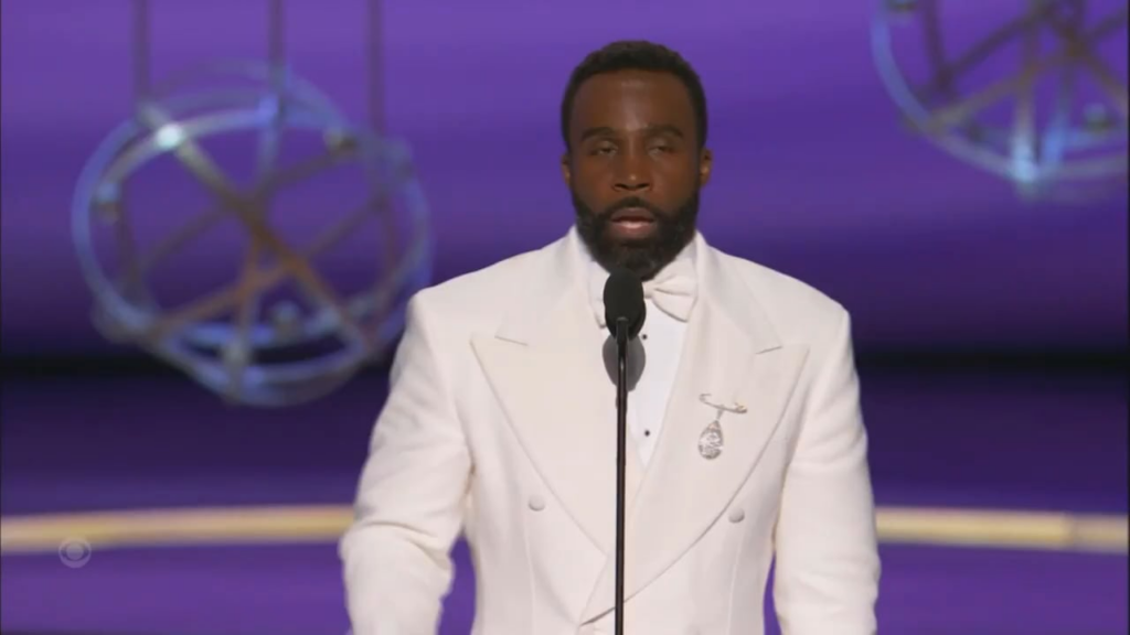 Tramell Tillman makes history as the first Black man to win an Emmy for Outstanding Supporting Actor in a Drama Series.