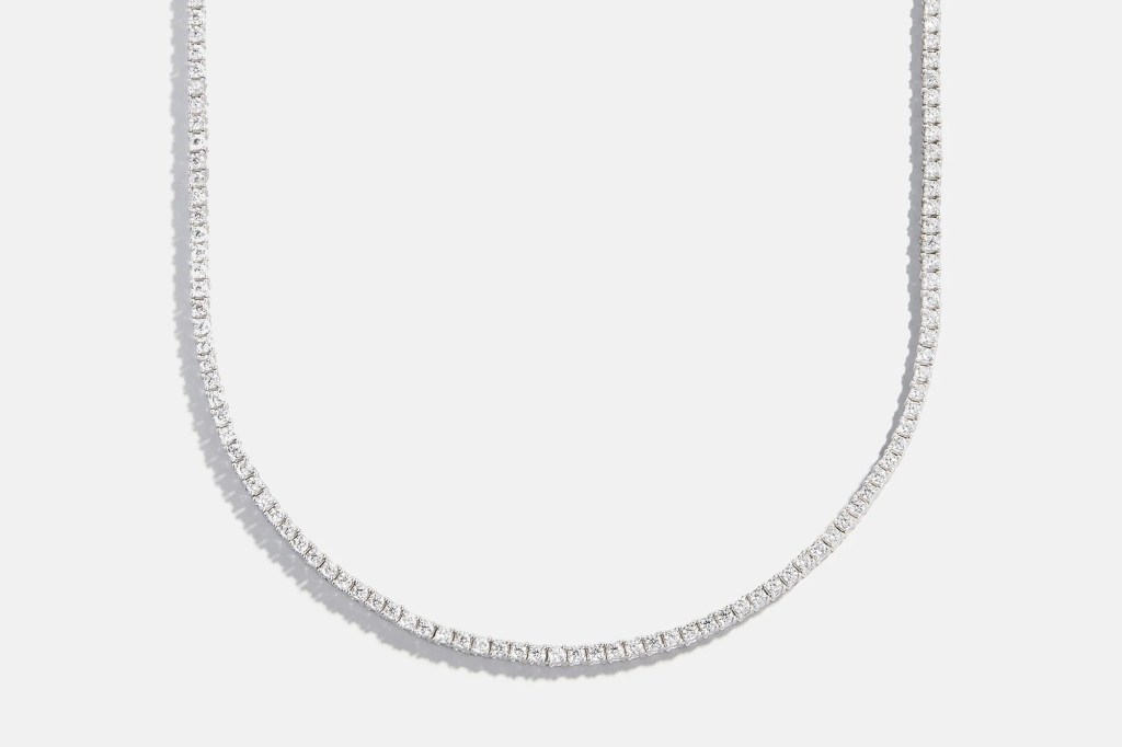 BaubleBar Billie Sterling Silver Tennis Necklace