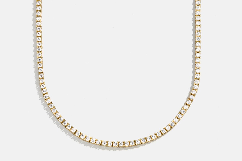 BaubleBar Billie Gold Tennis Necklace