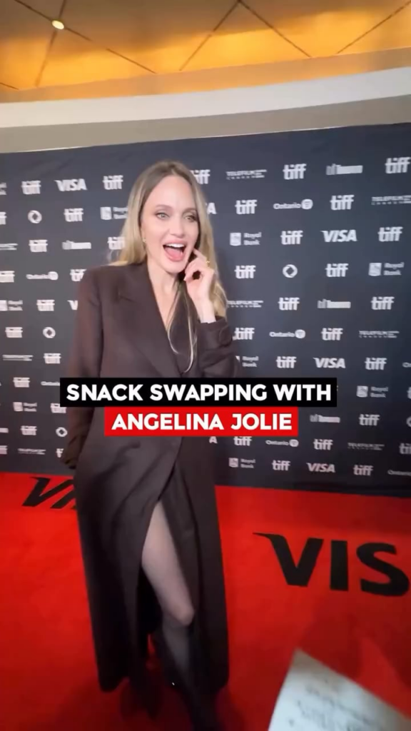 Angelina Jolie got interviewed by Liam The Kid Reporter while at TIFF for her upcoming movie ‘Couture’.