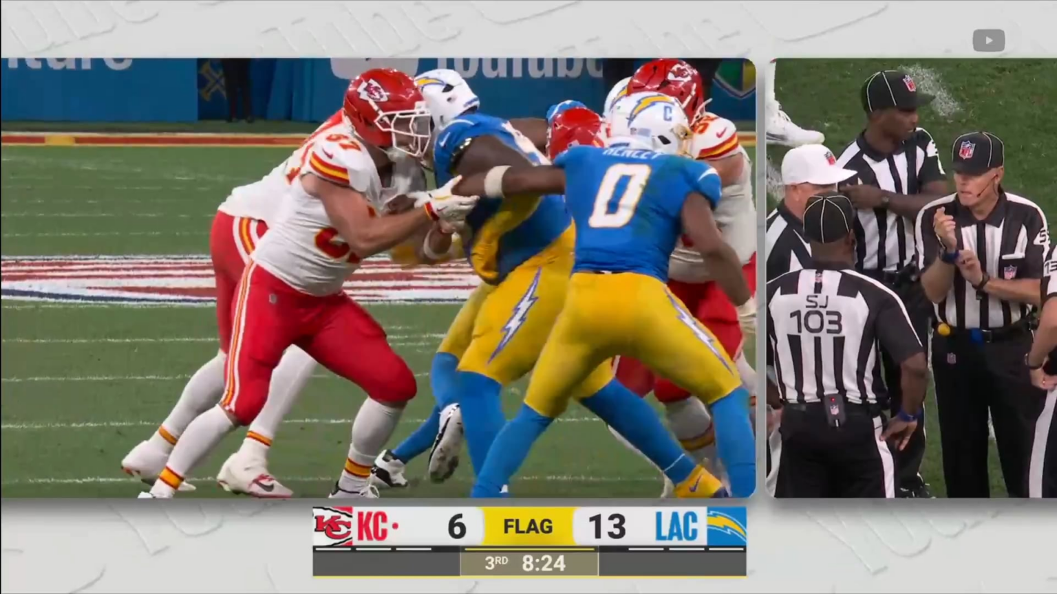 Travis Kelce Takes Slap to Face During Chiefs' Loss to Chargers in Brazil